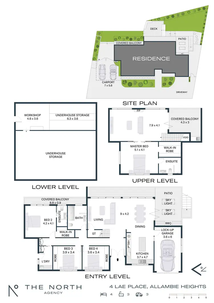Floorplan of Homely house listing, 4 Lae Place, Allambie Heights NSW 2100