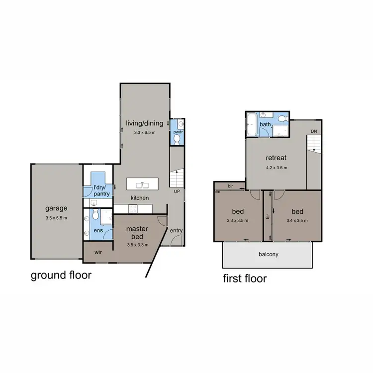 Floorplan of Homely townhouse listing, 1/13 Rosebrook Street, Rosebud VIC 3939