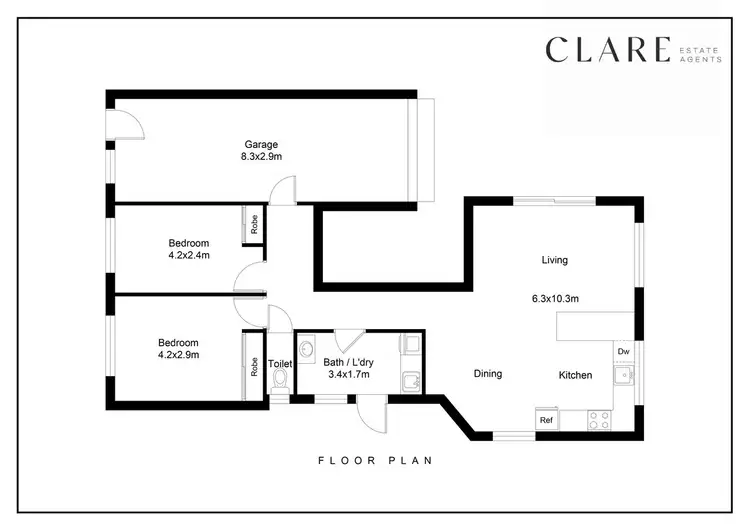 Floorplan of Homely unit listing, 2/84 Toolara Road, Tin Can Bay QLD 4580