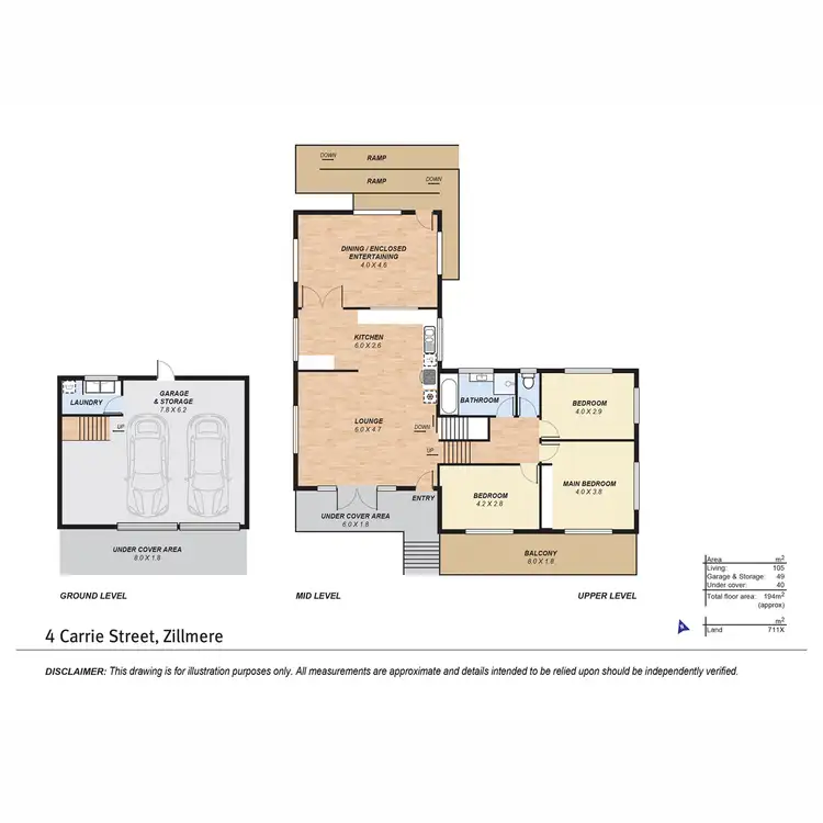 Floorplan of Homely house listing, 4 Carrie Street, Zillmere QLD 4034