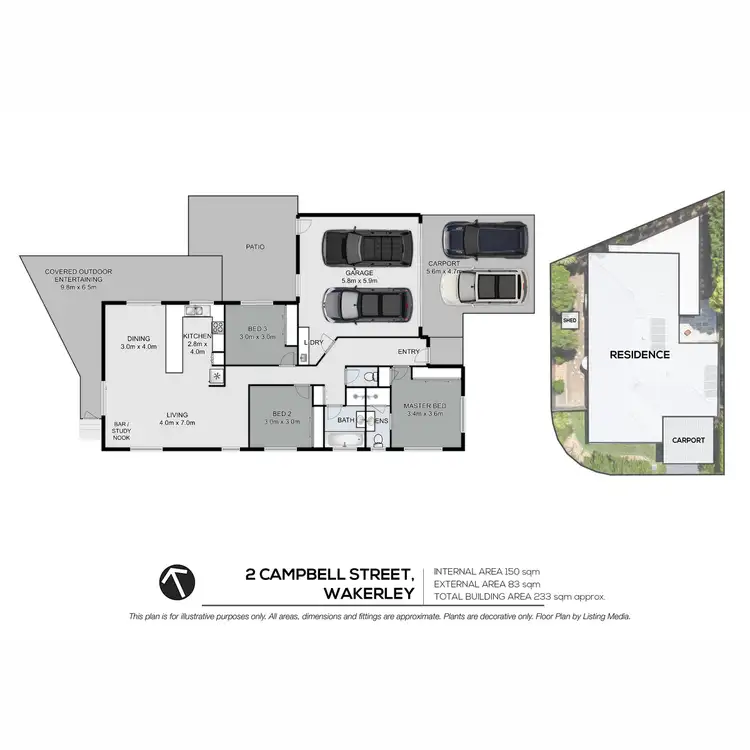 Floorplan of Homely house listing, 2 Campbell Street, Wakerley QLD 4154
