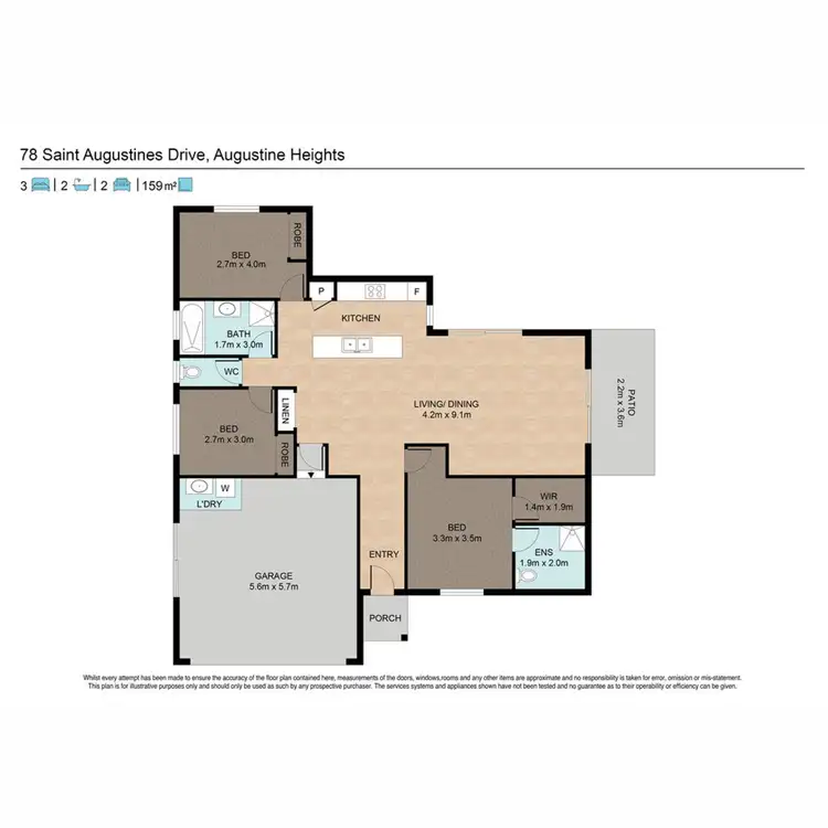 Floorplan of Homely house listing, 78 Saint Augustines Drive, Augustine Heights QLD 4300