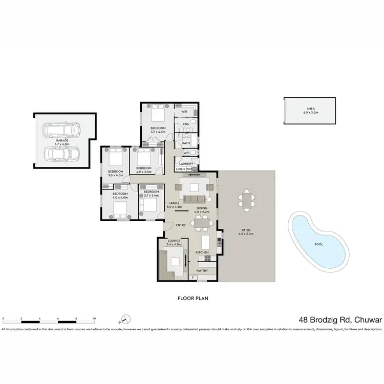 Floorplan of Homely house listing, 48 Brodzig Road, Chuwar QLD 4306