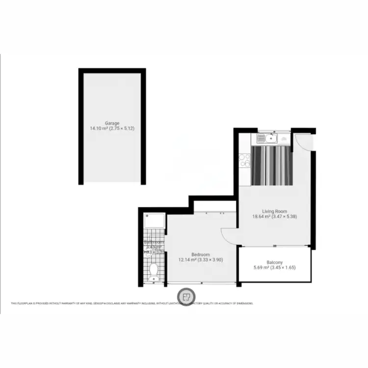 Floorplan of Homely apartment listing, 49/268 Johnston Street, Annandale NSW 2038