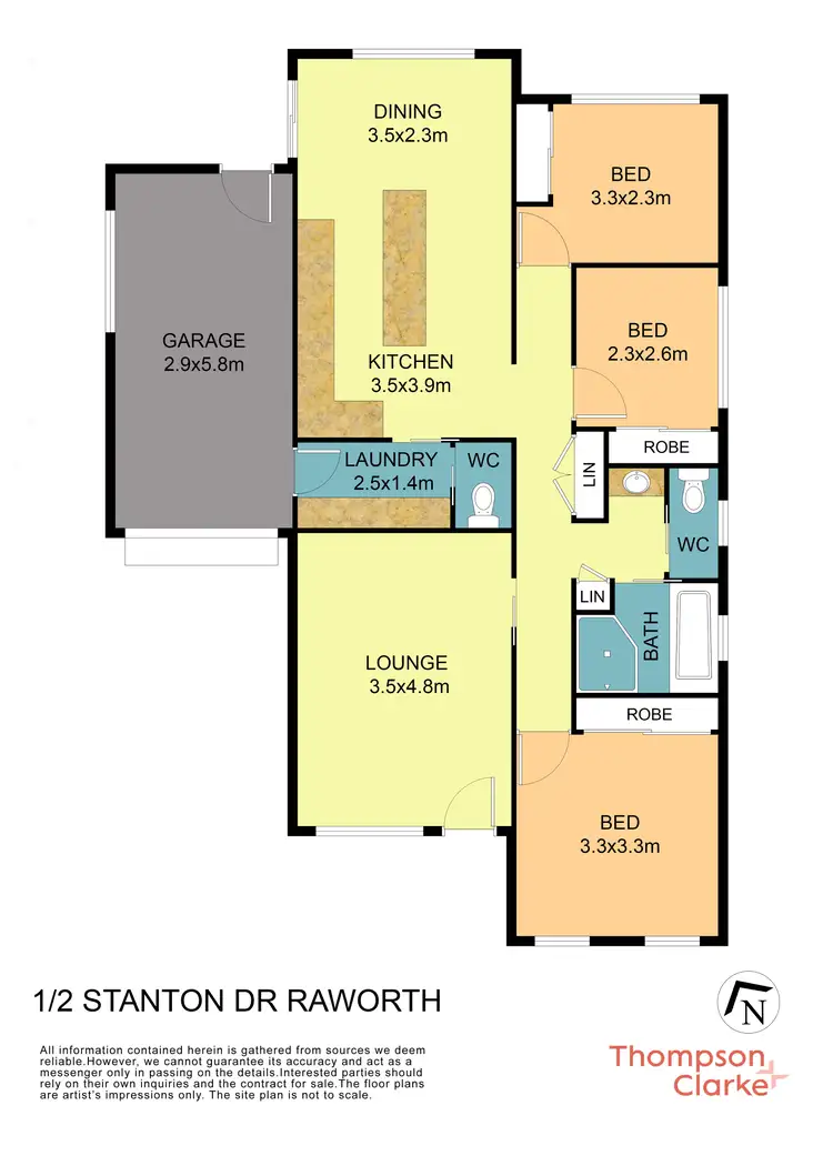 Floorplan of Homely house listing, 1/2 Stanton Drive, Raworth NSW 2321