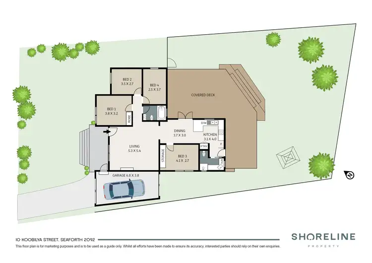 Floorplan of Homely house listing, 10 Koobilya Street, Seaforth NSW 2092