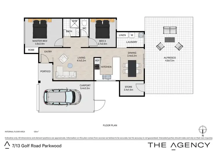Floorplan of Homely unit listing, 7/13 Golf Road, Parkwood WA 6147