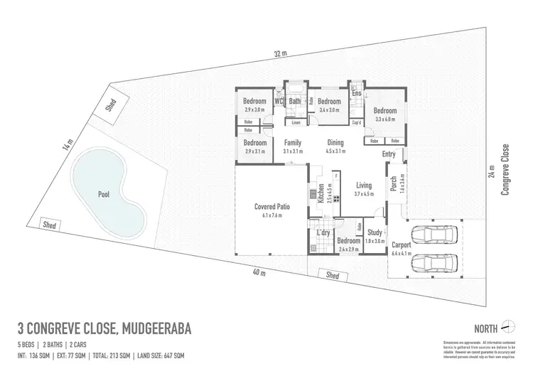 Floorplan of Homely house listing, 3 Congreve Close, Mudgeeraba QLD 4213