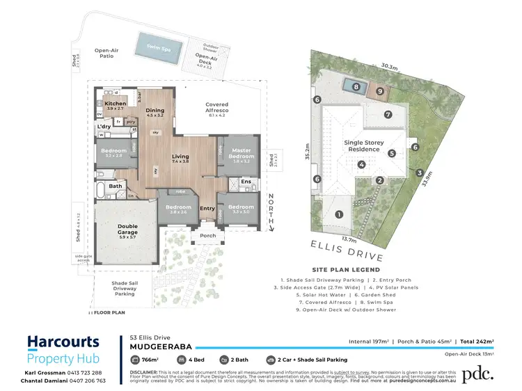 Floorplan of Homely house listing, 53 Ellis Drive, Mudgeeraba QLD 4213