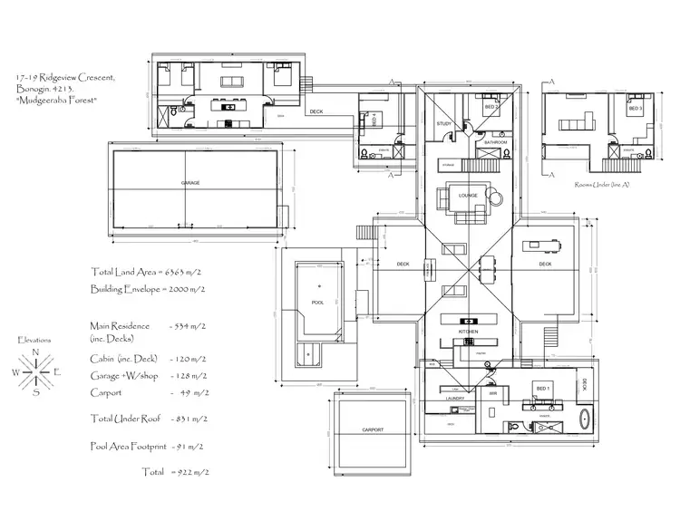 Floorplan of Homely house listing, 17-19 Ridgeview Crescent, Bonogin QLD 4213