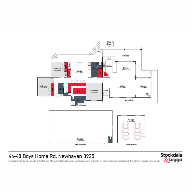 Floorplan of Homely house listing, 44-48 Boys Home Road, Newhaven VIC 3925