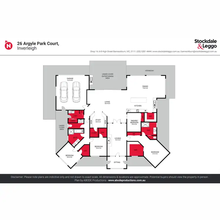 Floorplan of Homely house listing, 26 Argyle Park Court, Inverleigh VIC 3321