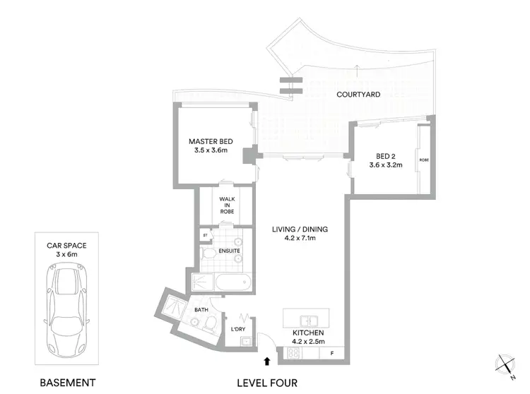 Floorplan of Homely unit listing, 405/1 Oracle Boulevard, Broadbeach QLD 4218