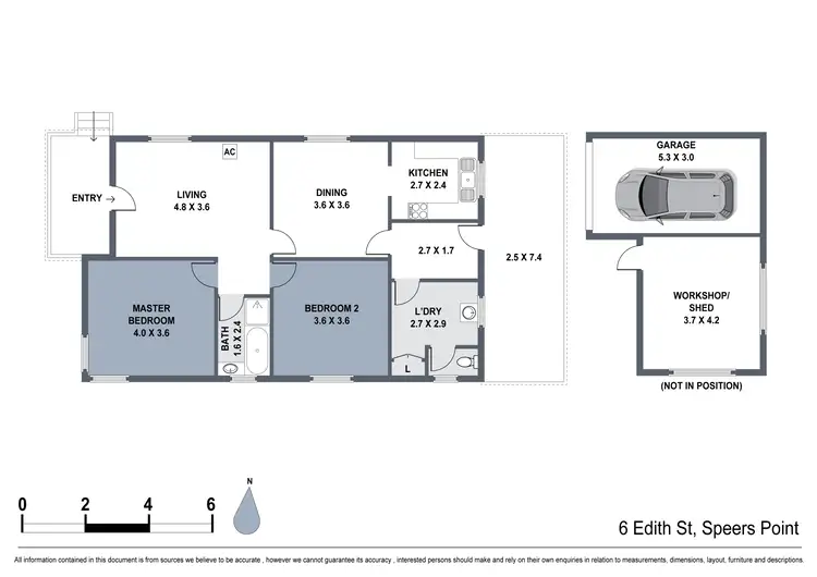Floorplan of Homely house listing, 6 Edith Street, Speers Point NSW 2284