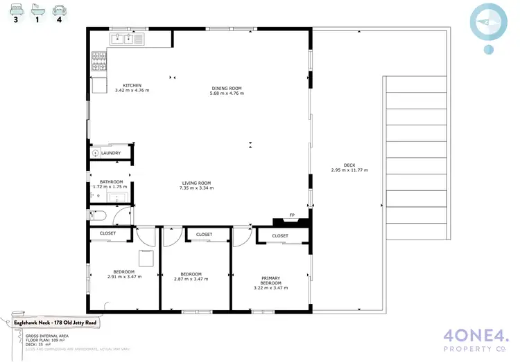 Floorplan of Homely house listing, 178 Old Jetty Road, Eaglehawk Neck TAS 7179