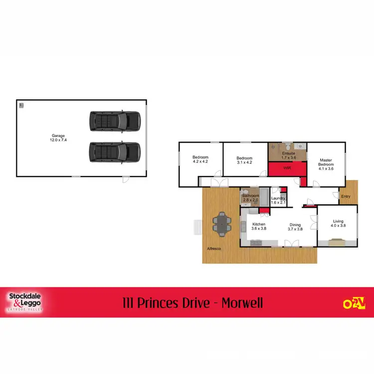 Floorplan of Homely house listing, 111 Princes Drive, Morwell VIC 3840