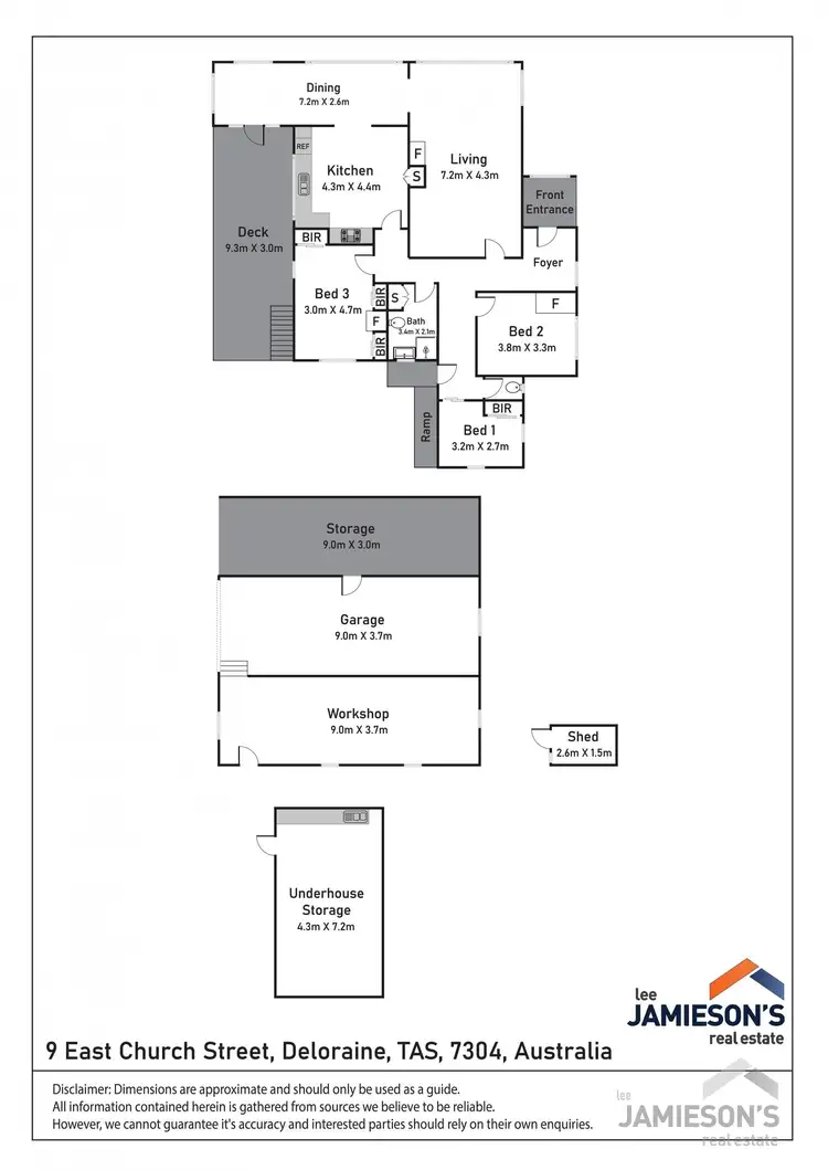 Floorplan of Homely house listing, 9 East Church Street, Deloraine TAS 7304