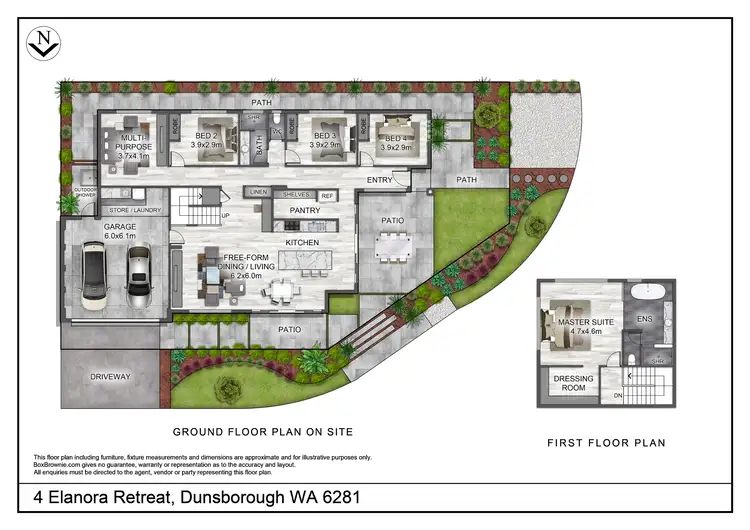 Floorplan of Homely house listing, 4 Elanora Retreat, Dunsborough WA 6281