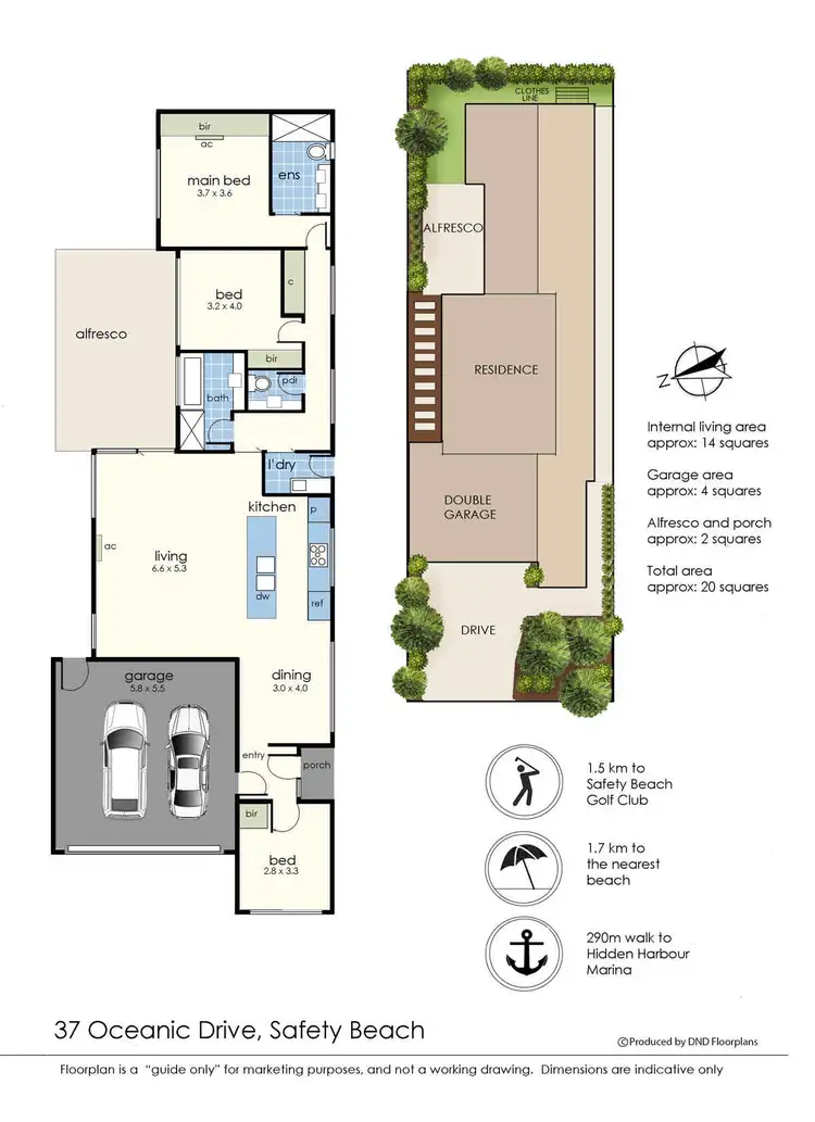 Floorplan of Homely house listing, 37 Oceanic Drive, Safety Beach VIC 3936