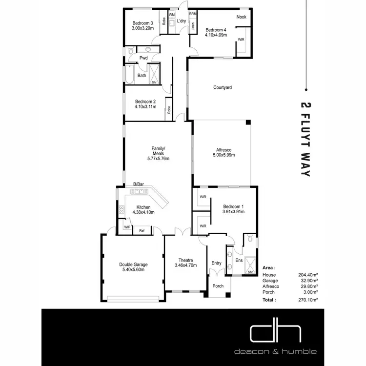 Floorplan of Homely house listing, 2 Fluyt Way, Landsdale WA 6065