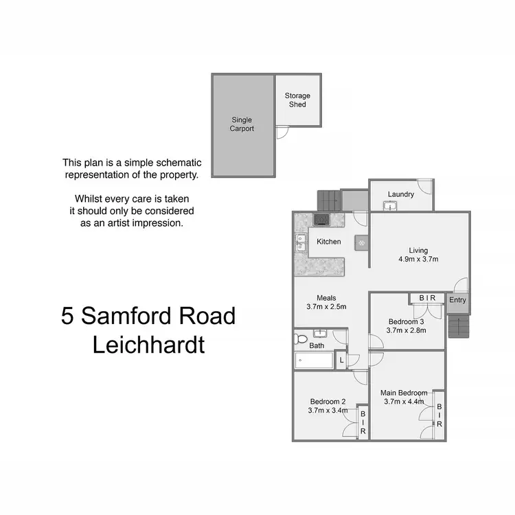 Floorplan of Homely house listing, 5 Samford Road, Leichhardt QLD 4305