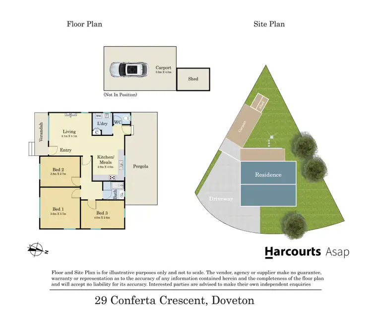 Floorplan of Homely house listing, 29 conferta Crescent, Doveton VIC 3177