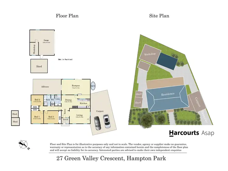 Floorplan of Homely house listing, 27 Green Valley Crescent, Hampton Park VIC 3976