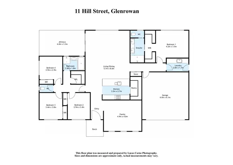 Floorplan of Homely house listing, 11 Hill Street, Glenrowan VIC 3675