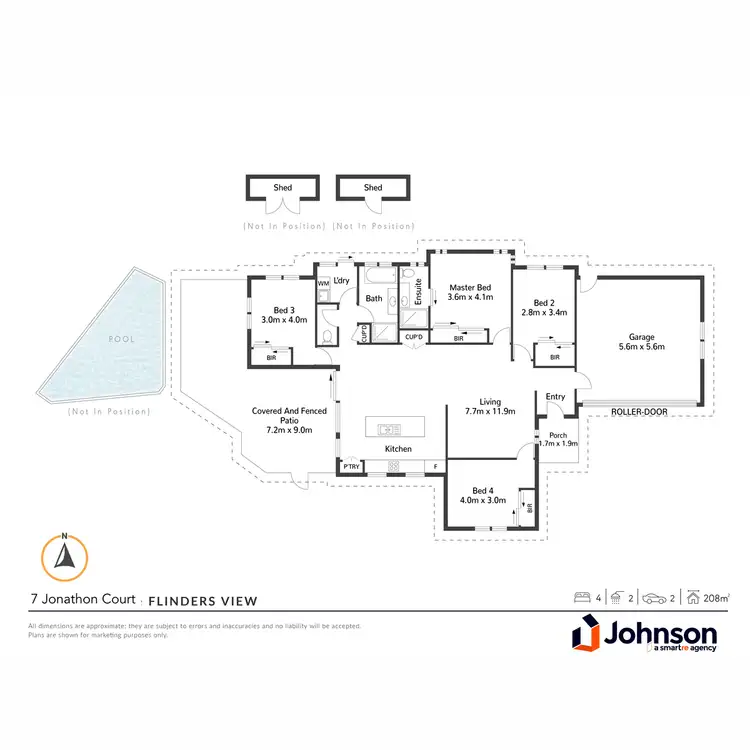 Floorplan of Homely house listing, 7 Jonathon Court, Flinders View QLD 4305