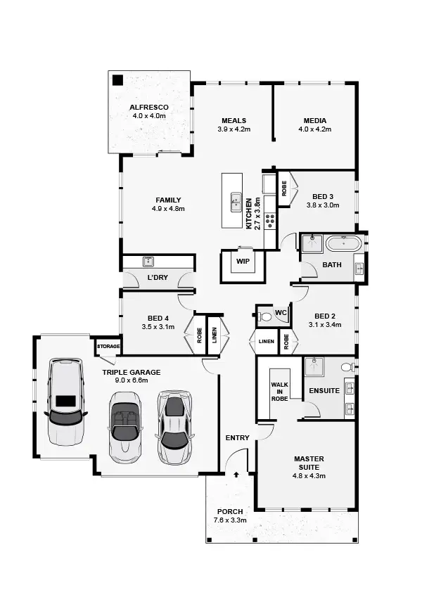 Floorplan of Homely house listing, 32 Flintwood Street, Forest Hill NSW 2651