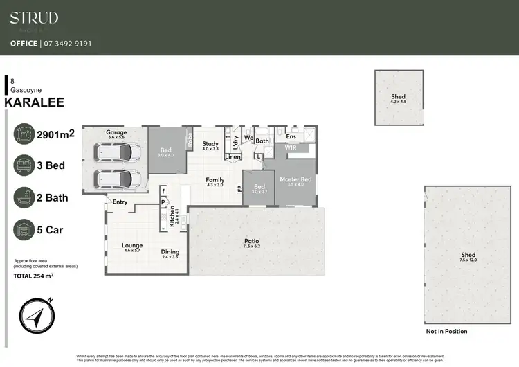 Floorplan of Homely house listing, 8 Gascoyne Drive, Karalee QLD 4306