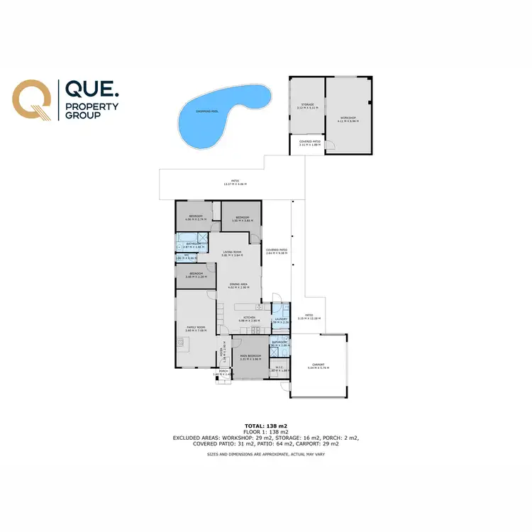 Floorplan of Homely house listing, 1 Sans Souci Drive, Wodonga VIC 3690