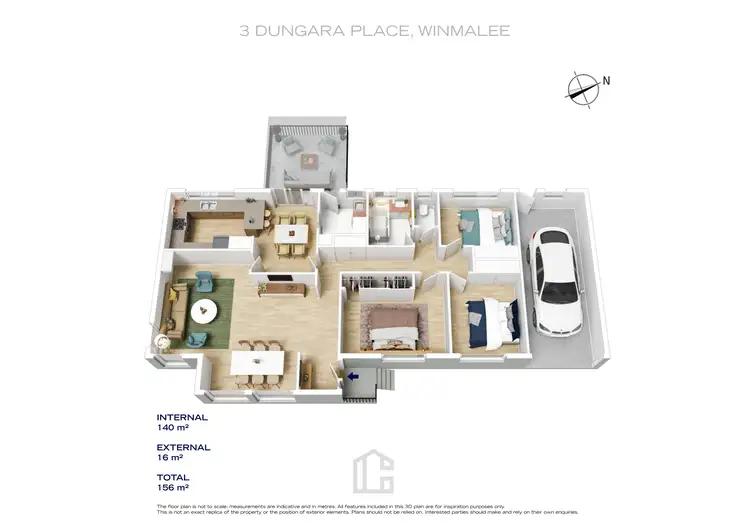 Floorplan of Homely house listing, 3 Dungara Place, Winmalee NSW 2777