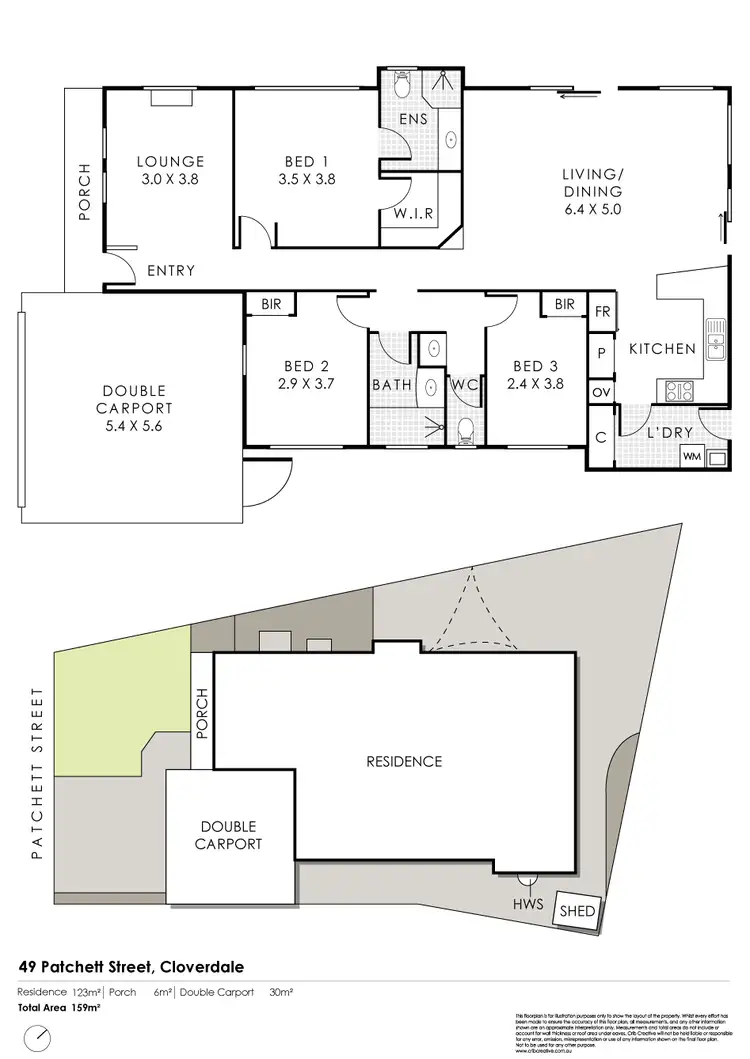 Floorplan of Homely house listing, 49 Patchett Street, Cloverdale WA 6105
