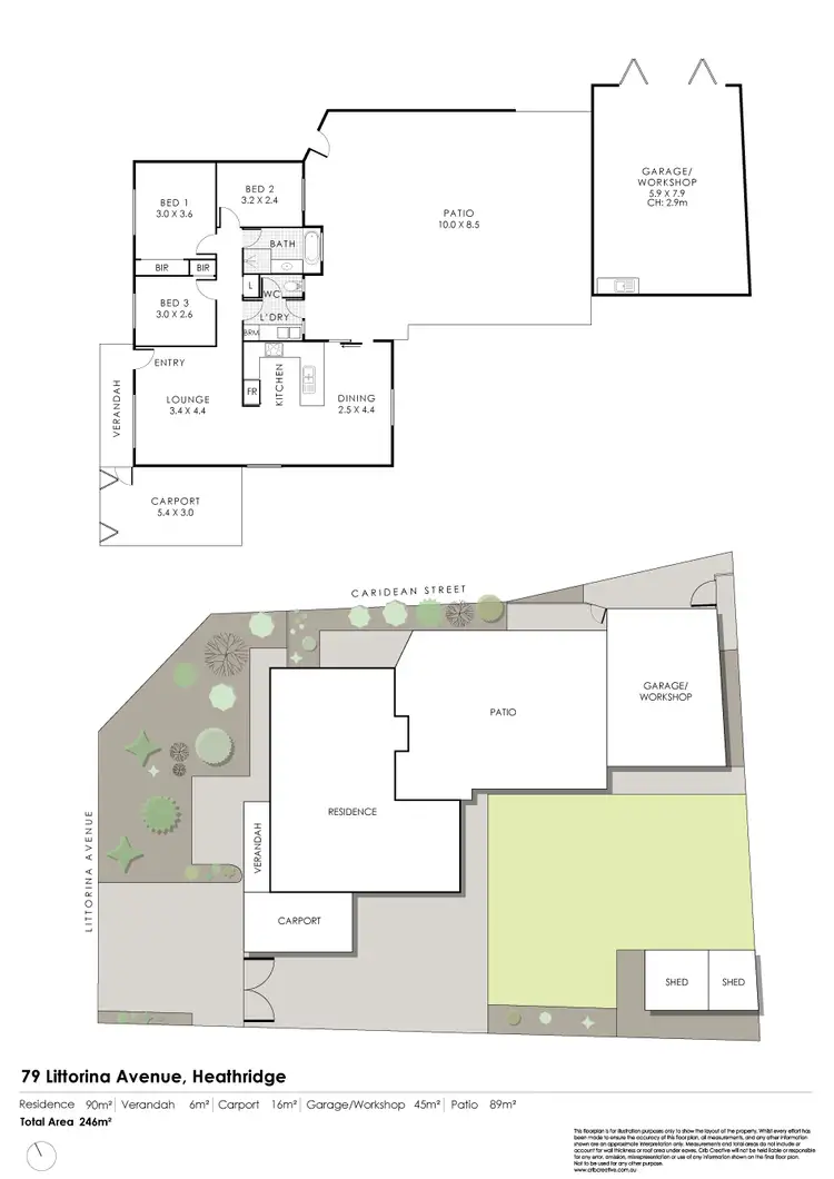 Floorplan of Homely house listing, 79 Littorina Avenue, Heathridge WA 6027