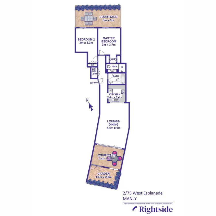 Floorplan of Homely apartment listing, 2/75 West Esplanade, Manly NSW 2095