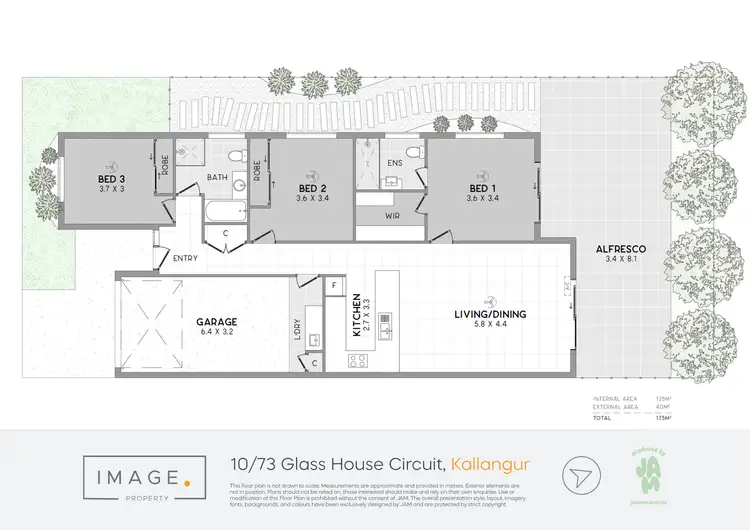 Floorplan of Homely villa listing, 10/73 Glass House Circuit, Kallangur QLD 4503