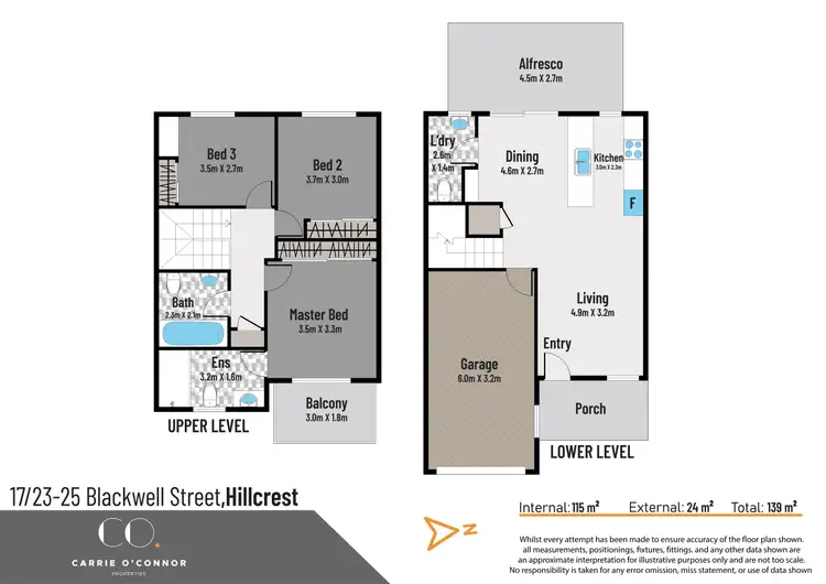 Floorplan of Homely townhouse listing, 17/23-25 Blackwell Street, Hillcrest QLD 4118