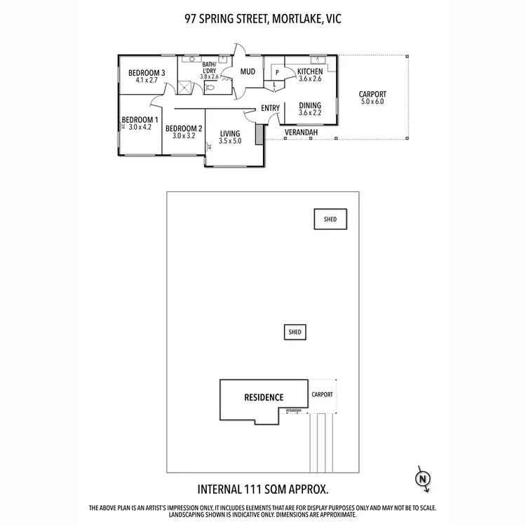 Floorplan of Homely house listing, 97 Spring Street, Mortlake VIC 3272
