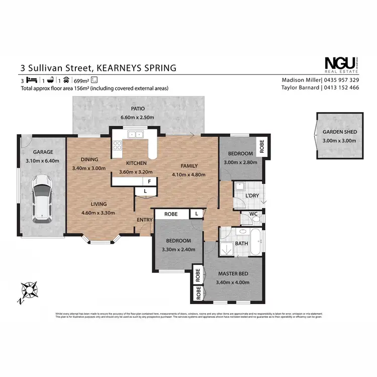 Floorplan of Homely house listing, 3 Sullivan Street, Kearneys Spring QLD 4350