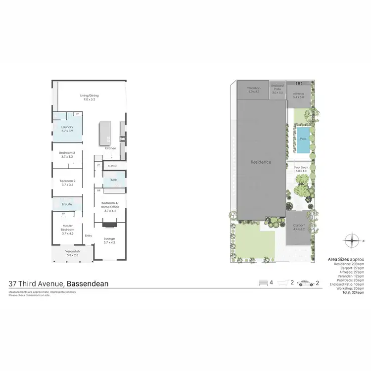 Floorplan of Homely house listing, 37 Third Avenue, Bassendean WA 6054