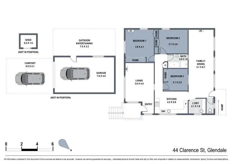 Floorplan of Homely house listing, 44 Clarence Street, Glendale NSW 2285