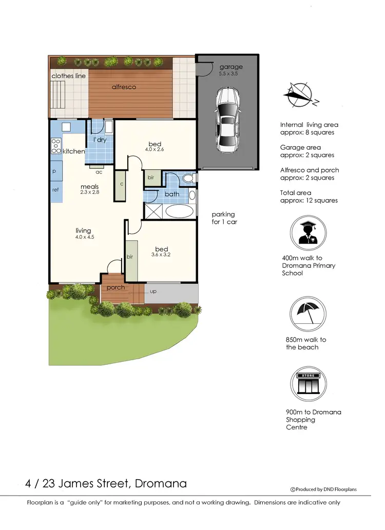 Floorplan of Homely unit listing, 4/23 James Street, Dromana VIC 3936