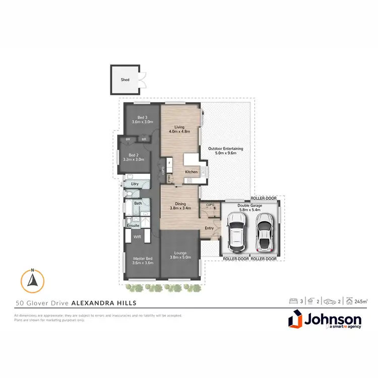 Floorplan of Homely house listing, 50 Glover Drive, Alexandra Hills QLD 4161