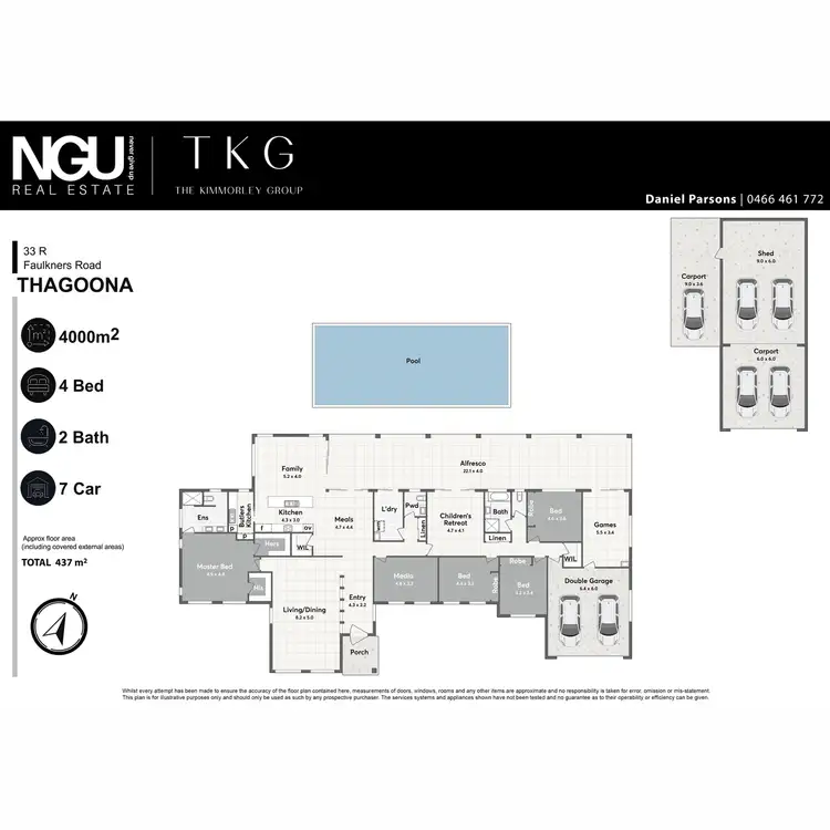 Floorplan of Homely house listing, 33 R Faulkners Road, Thagoona QLD 4306