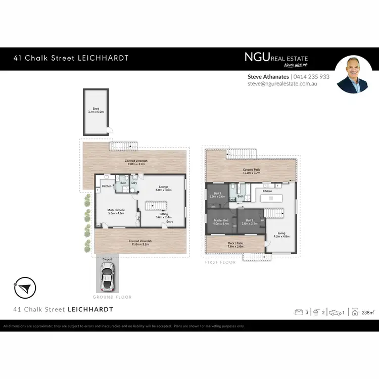 Floorplan of Homely house listing, 41 Chalk Street, Leichhardt QLD 4305
