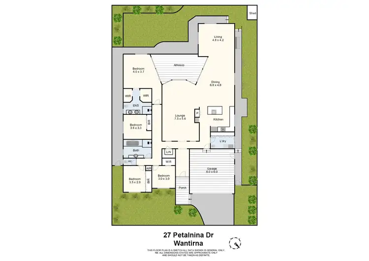 Floorplan of Homely house listing, 27 Petalnina Drive, Wantirna VIC 3152
