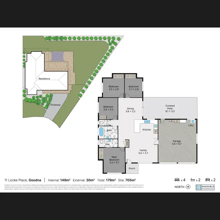 Floorplan of Homely house listing, 11 Locke Place, Goodna QLD 4300