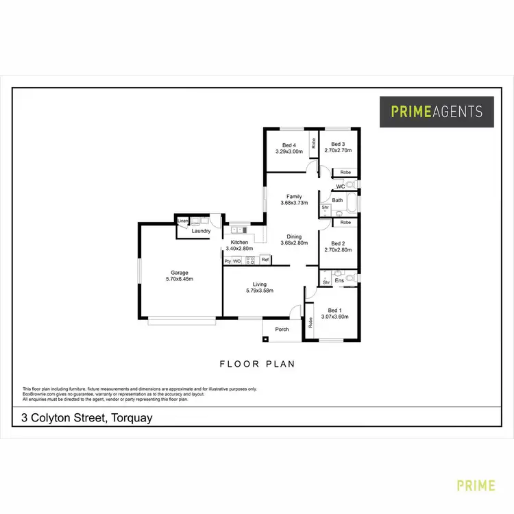 Floorplan of Homely house listing, 3 Colyton Street, Torquay QLD 4655