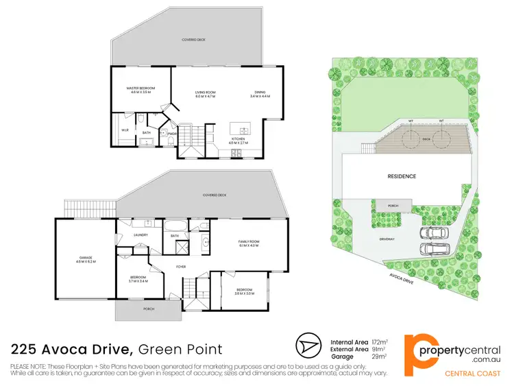 Floorplan of Homely house listing, 225 Avoca Drive, Green Point NSW 2251